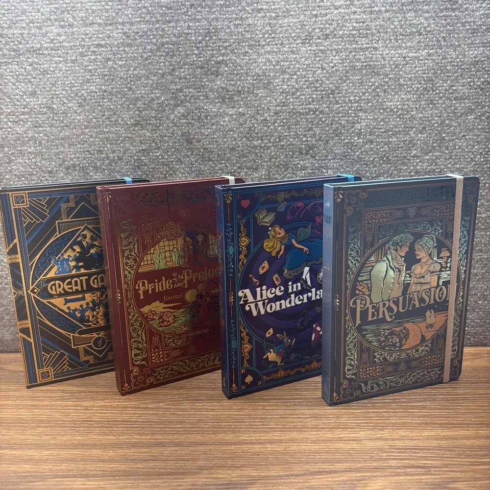 Hardcover Lined Notebook Journal For Writing Brand‎ New Themed Set Of 4